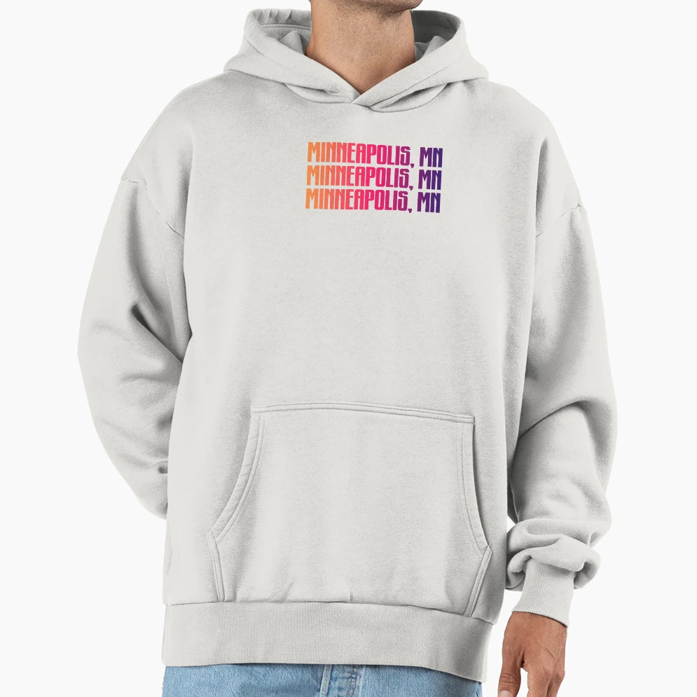 Minneapolis Mn Hoodie - Trendy Graphic for Adults - T-Shirt, Sweatshirt, Hoodie
