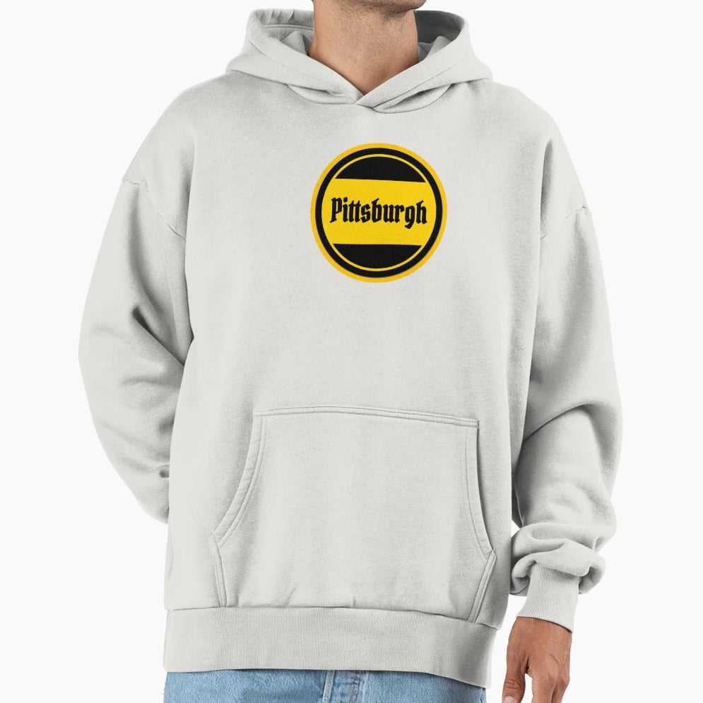 Pittsburgh Steel City Logo Hoodie - Custom Art Print for Adults - T-Shirt, Sweatshirt, Hoodie
