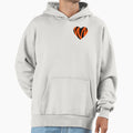 Striped Heart Hoodie - Custom Art Print for Adults - T-Shirt, Sweatshirt, Hoodie