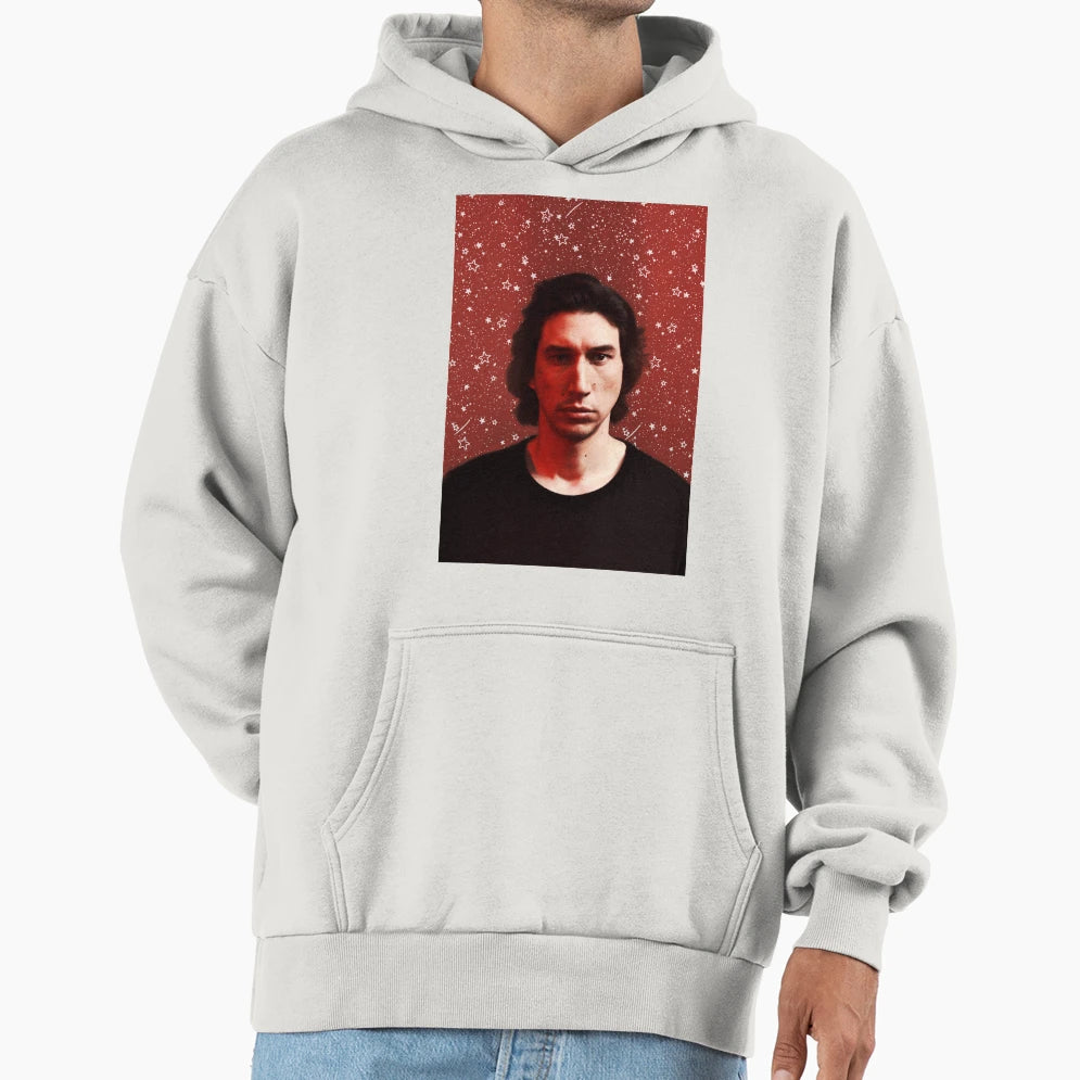 Starry Adam Driver Edit Hoodie - Graphic Print for Adults - T-Shirt, Sweatshirt, Hoodie