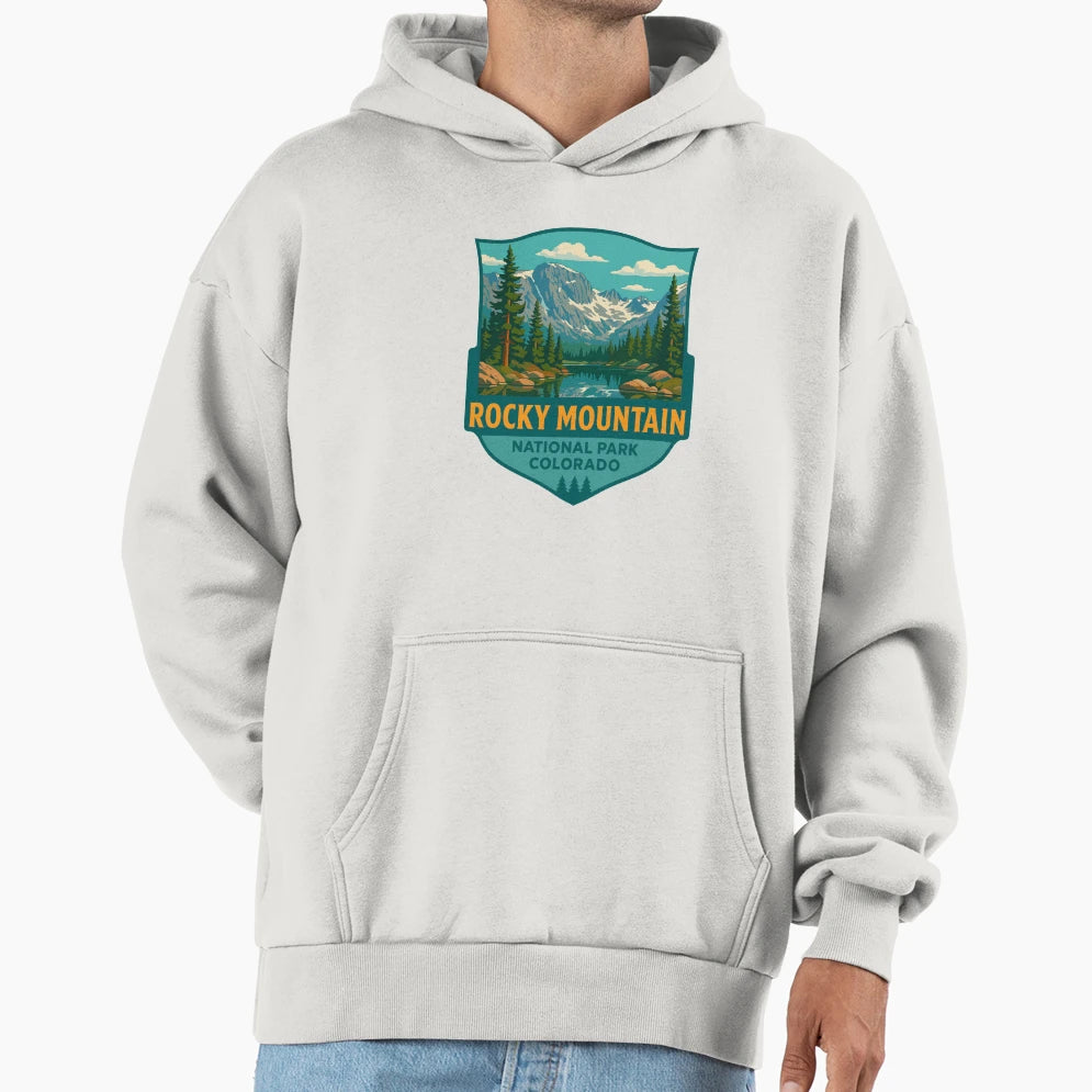 Rocky Mountain National Park Colorado Hoodie - Trendy Graphic for Adults - T-Shirt, Sweatshirt, Hoodie