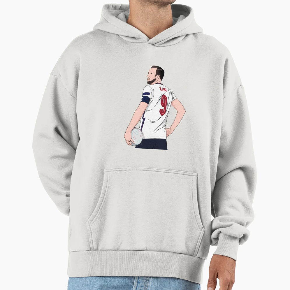 Harry Kane England Captain Euro 2020 Hoodie - Fun Novelty Design Men Women - T-Shirt, Sweatshirt, Hoodie