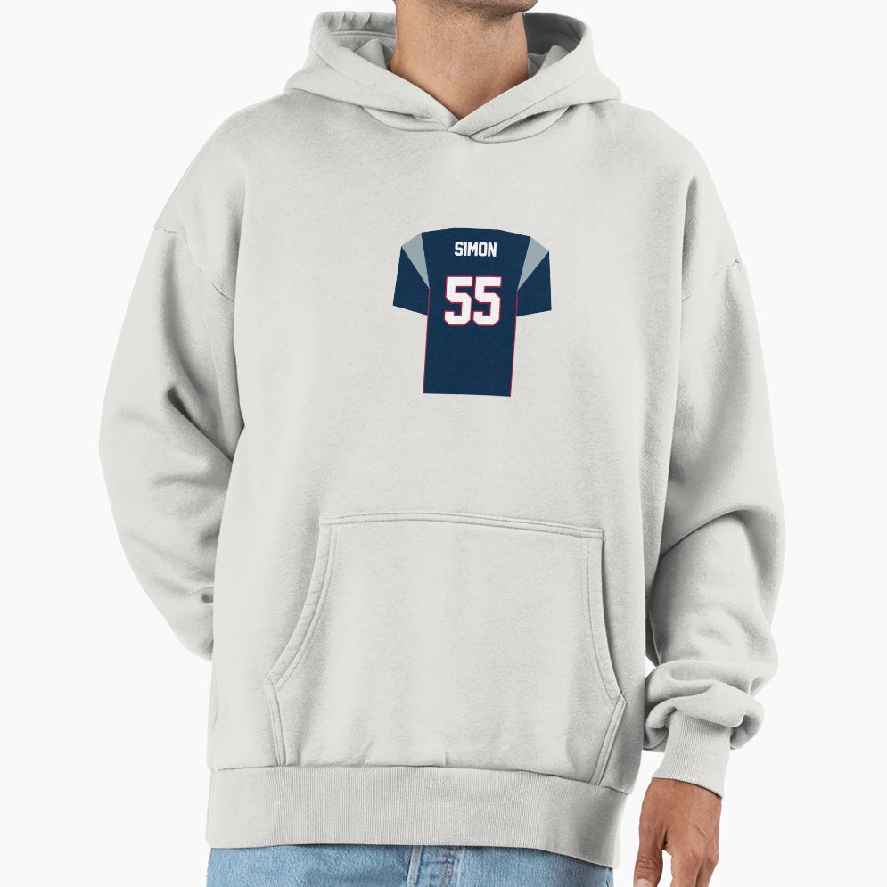 John Simon Patriots Jersey Hoodie - Custom Art Print Unisex - T-Shirt, Sweatshirt, Hoodie