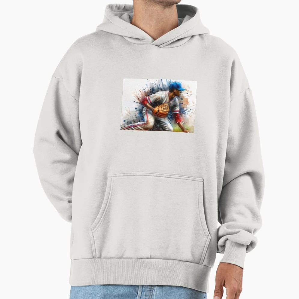 Baseball Player Hoodie - Fun Novelty Design Unisex - T-Shirt, Sweatshirt, Hoodie