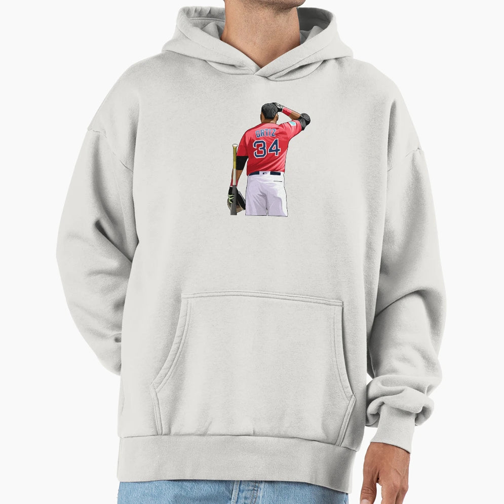 David Ortiz 34 Looks Crowds Hoodie - Graphic Print Unisex - T-Shirt, Sweatshirt, Hoodie