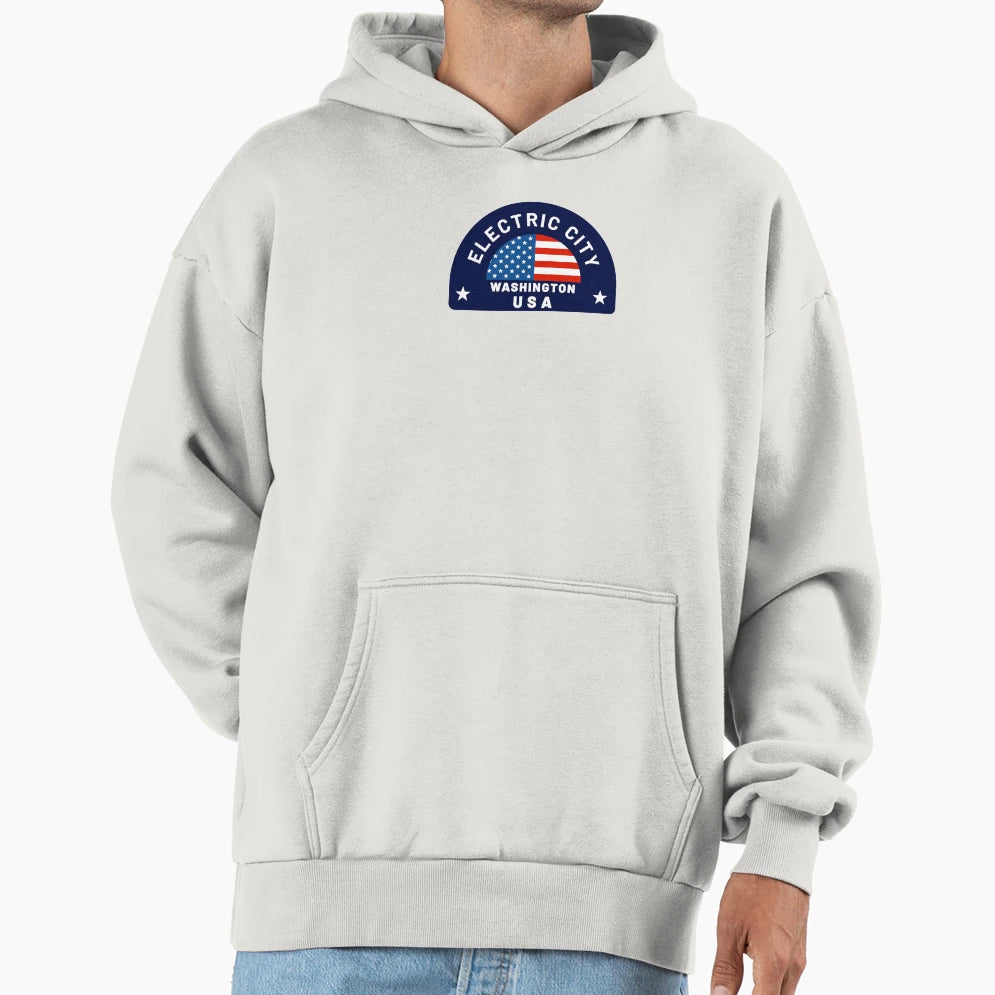 Electric City Washington Hoodie - Trendy Graphic for Adults - T-Shirt, Sweatshirt, Hoodie