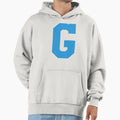Alphabet Blue G Sports Letter G Hoodie - Minimalist Print for Adults - T-Shirt, Sweatshirt, Hoodie