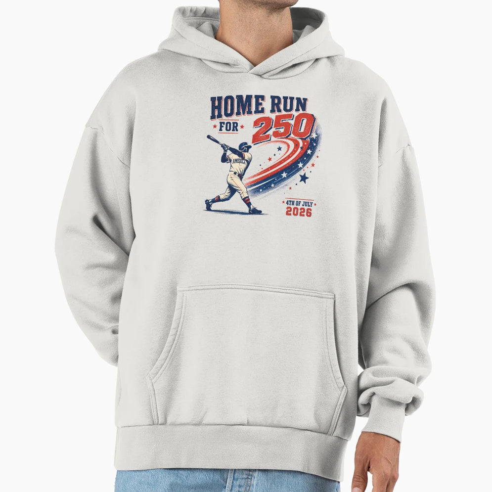 America 250 Baseball Patriotic 4Th Hoodie - Novelty Apparel for Adults - T-Shirt, Sweatshirt, Hoodie