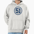 Bernie Williams 51 Away Jersey Number Hoodie - Aesthetic Graphic Unisex - T-Shirt, Sweatshirt, Hoodie