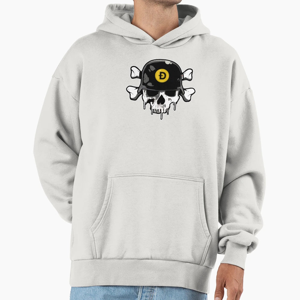 Dogeskull Hoodie - Unique Graphic Men Women - T-Shirt, Sweatshirt, Hoodie