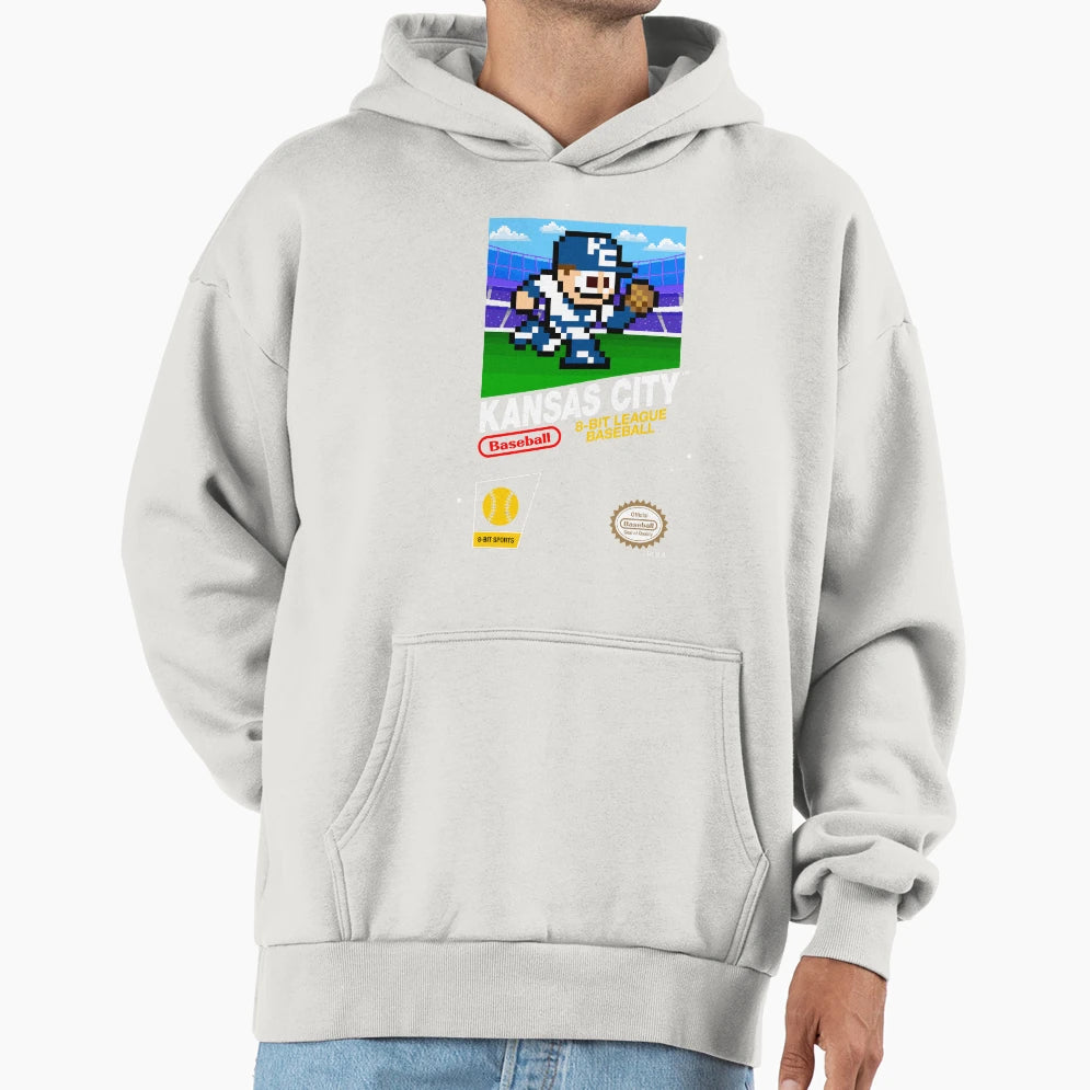 Kansas City 8 Bit Videogame Cart Hoodie - Novelty Apparel Men Women - T-Shirt, Sweatshirt, Hoodie