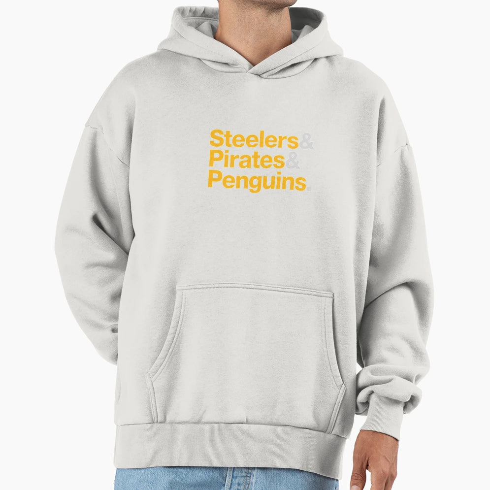 Pittsburgh Sports Teams 412 Hoodie - Trendy Graphic Men Women - T-Shirt, Sweatshirt, Hoodie