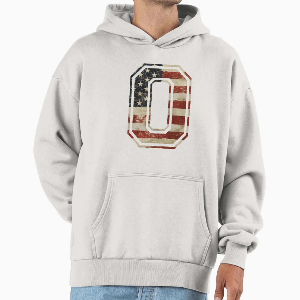Team Sports Uniform Number 0 Rustic Hoodie - Trendy Graphic Unisex - T-Shirt, Sweatshirt, Hoodie