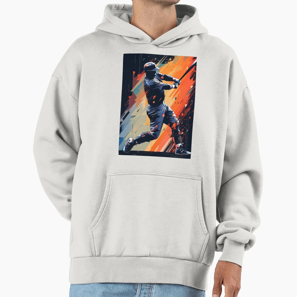Baseball Player Hoodie - Custom Art Print for Adults - T-Shirt, Sweatshirt, Hoodie