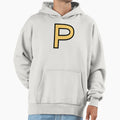 Funky Yellow Letter P Hoodie - Casual Everyday Wear for Adults - T-Shirt, Sweatshirt, Hoodie