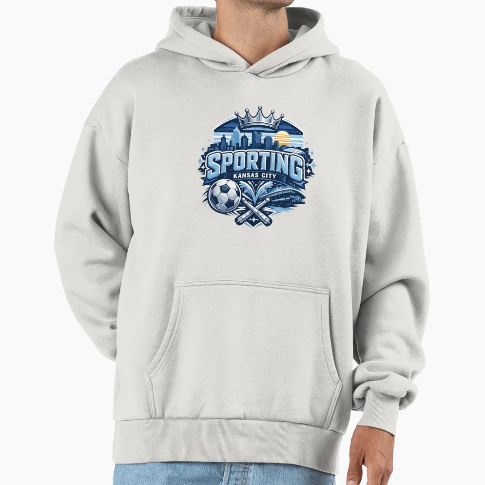 Kansas City Soccer Skyline Football T-Shirt - Minimalist Print Men Women - T-Shirt, Sweatshirt, Hoodie