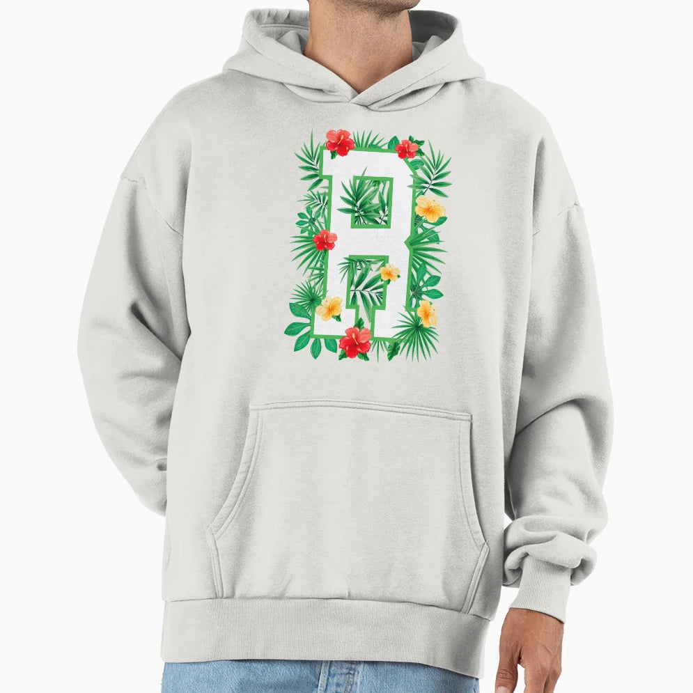Capital Letter R Alphabet Monogram Hoodie - Novelty Apparel Men Women - T-Shirt, Sweatshirt, Hoodie