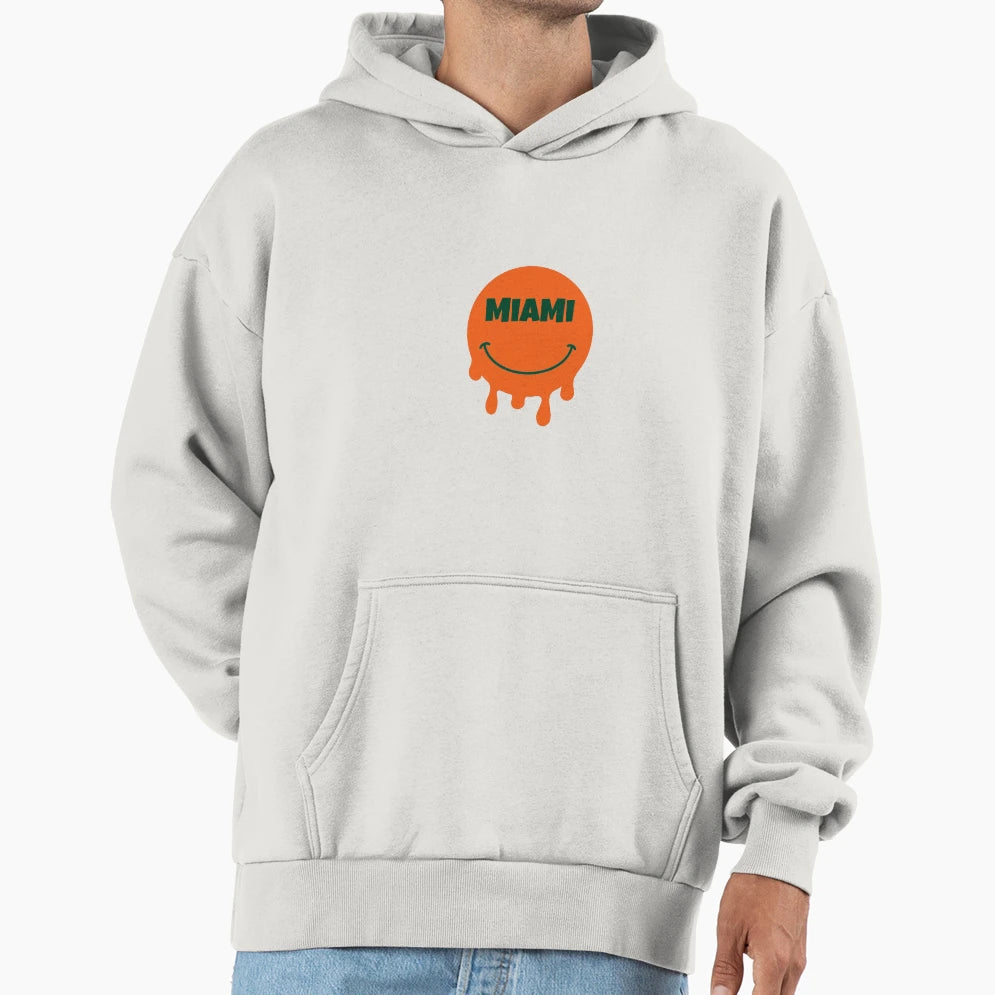 Miami Smile Hoodie - Casual Everyday Wear Unisex - T-Shirt, Sweatshirt, Hoodie