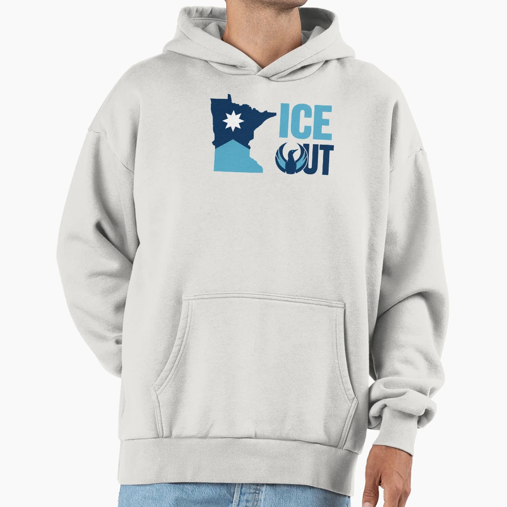 Ice Out Minnesota Abolish Ice Anti Ice Hoodie - Streetwear Style Unisex - T-Shirt, Sweatshirt, Hoodie