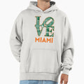 Love Miami City Map Miami 305 Hoodie - Trendy Graphic Men Women - T-Shirt, Sweatshirt, Hoodie