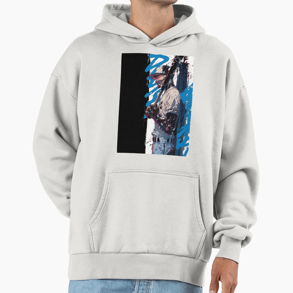 Baseball Anime Extreme Blue Hoodie - Streetwear Style Unisex - T-Shirt, Sweatshirt, Hoodie