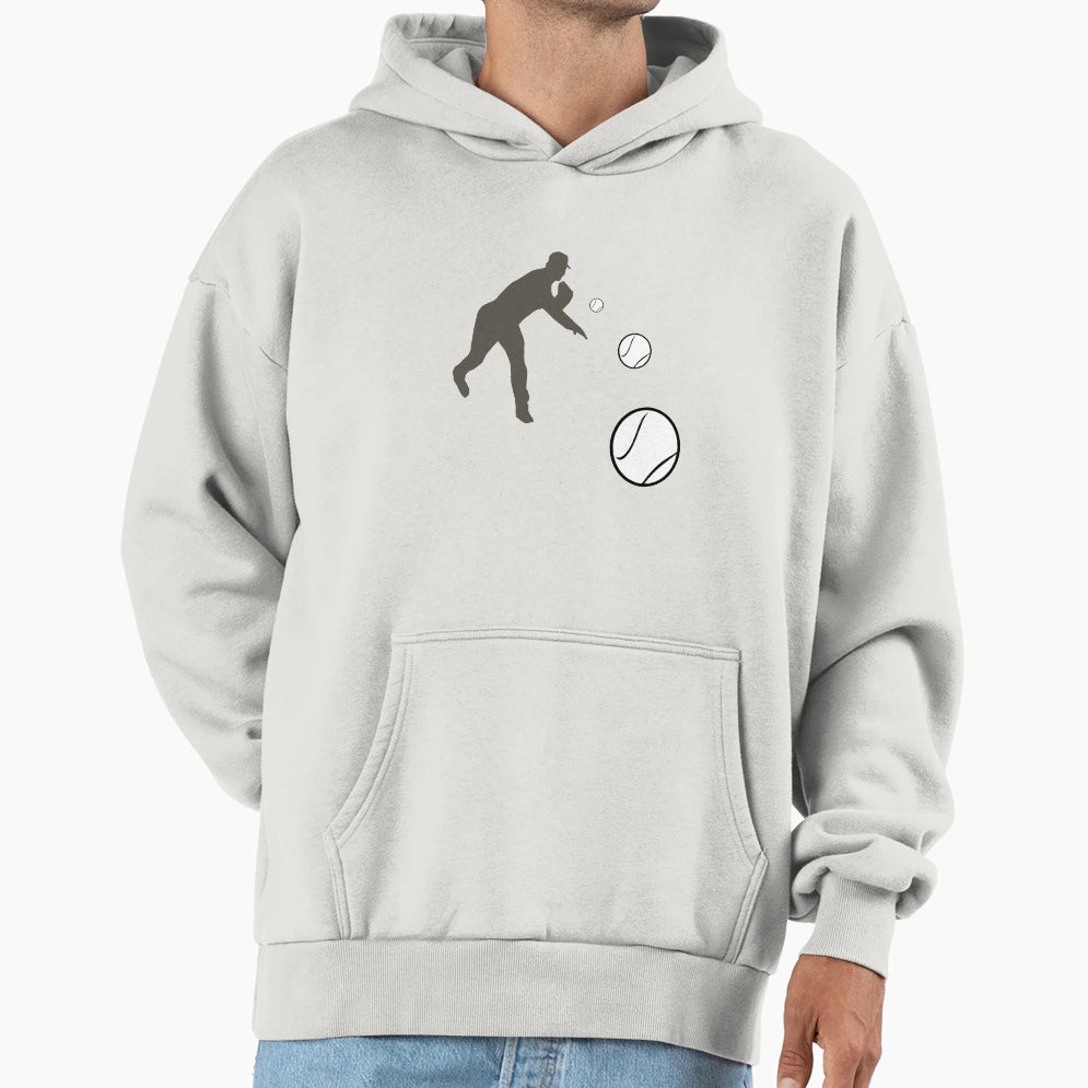 Baseball Hoodie - Minimalist Print Men Women - T-Shirt, Sweatshirt, Hoodie