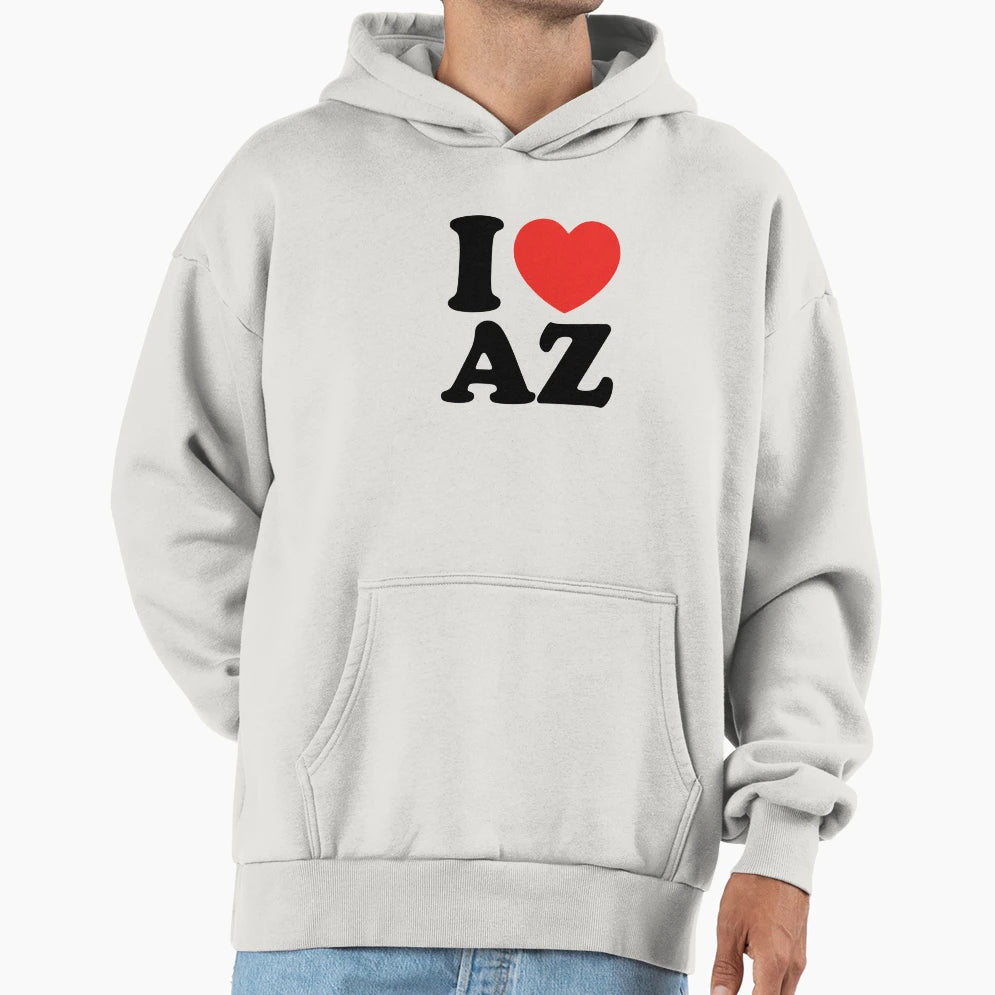 I Love Arizona Hoodie - Trendy Graphic for Adults - T-Shirt, Sweatshirt, Hoodie