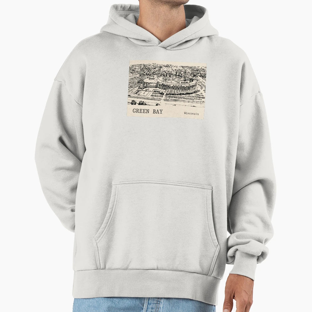 Green Bay Wisconsin Hoodie - Casual Everyday Wear Unisex - T-Shirt, Sweatshirt, Hoodie