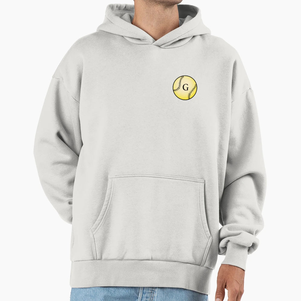 Softball Ball G Hoodie - Graphic Print Men Women - T-Shirt, Sweatshirt, Hoodie