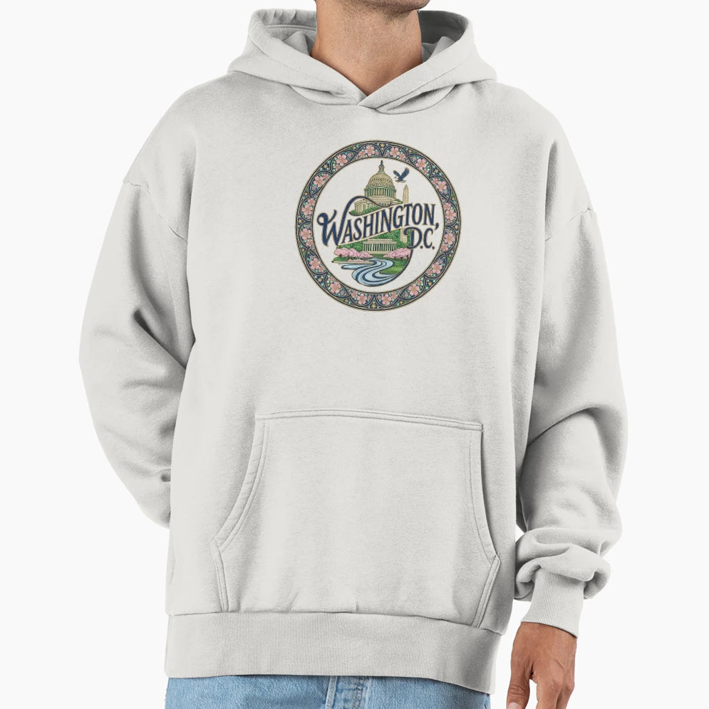 Washington D C Hoodie - Unique Graphic Unisex - T-Shirt, Sweatshirt, Hoodie