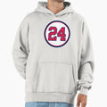 Deion Sanders 24 Jersey Number Hoodie - Fun Novelty Design Men Women - T-Shirt, Sweatshirt, Hoodie