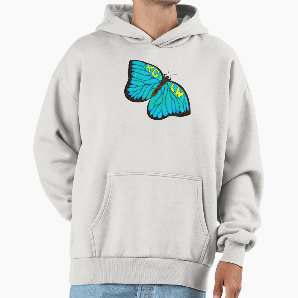 King Gizzard Lizard Wizard Blue Morpho Hoodie - Graphic Print for Adults - T-Shirt, Sweatshirt, Hoodie