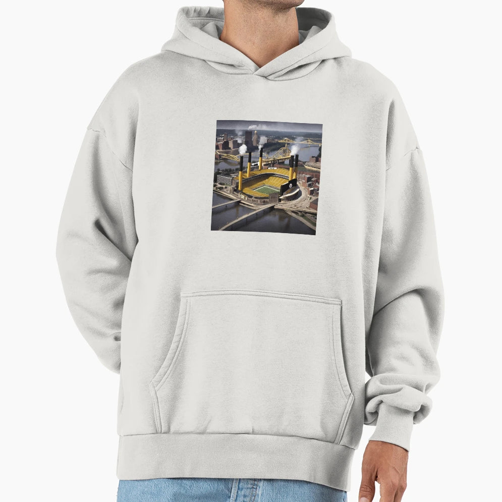 Pittsburgh Steelers Stadium Digital Art Hoodie - Minimalist Print Men Women - T-Shirt, Sweatshirt, Hoodie