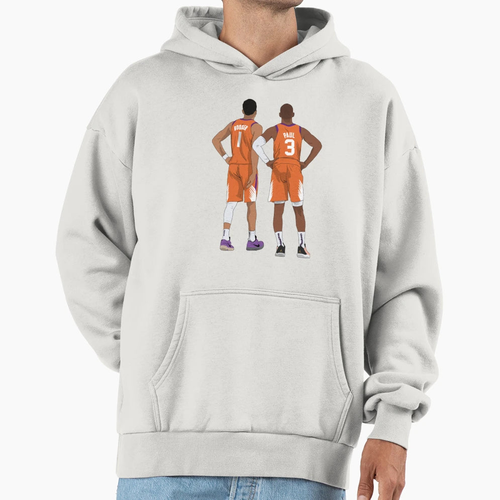 Booker Chris Paul Phoenix Basketball Hoodie - Unique Graphic Men Women - T-Shirt, Sweatshirt, Hoodie