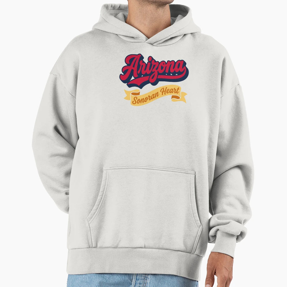Arizona Sonoran Heart Pop Art Script True Hoodie - Novelty Apparel Unisex - T-Shirt, Sweatshirt, Hoodie