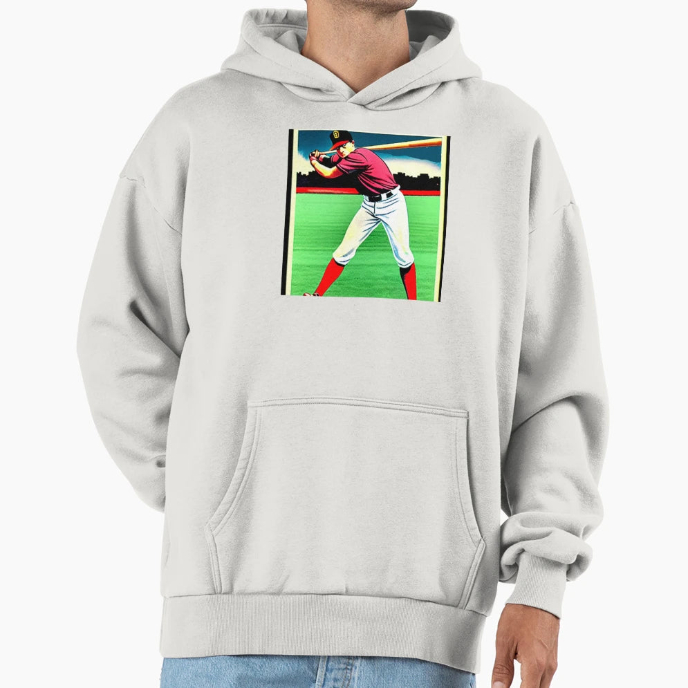 Baseball Batter Hoodie - Graphic Print Unisex - T-Shirt, Sweatshirt, Hoodie