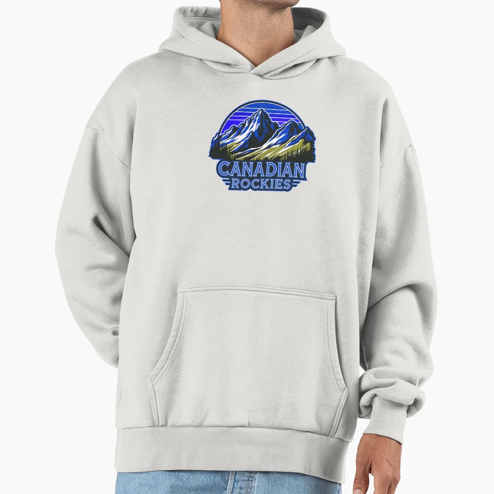 Canadian Rockies Hoodie - Minimalist Print Men Women - T-Shirt, Sweatshirt, Hoodie