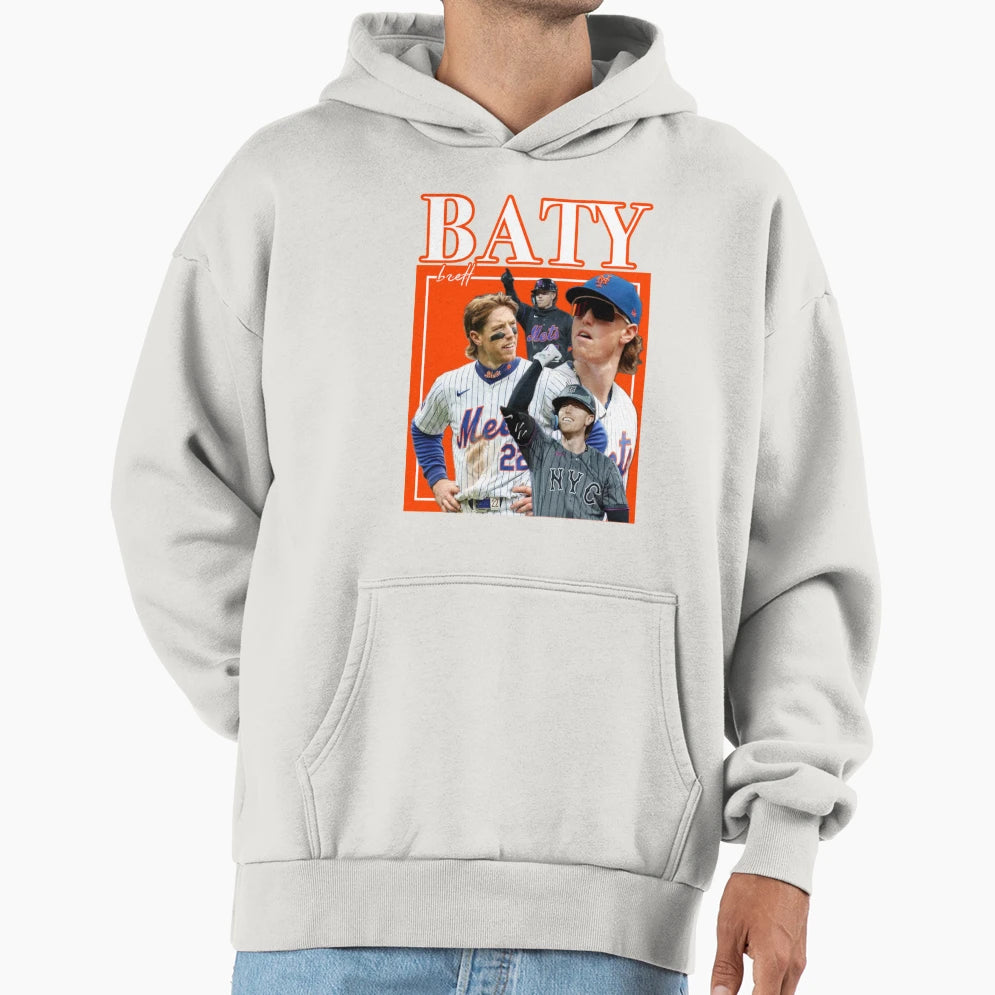 Brett Baty Hoodie - Novelty Apparel for Adults - T-Shirt, Sweatshirt, Hoodie