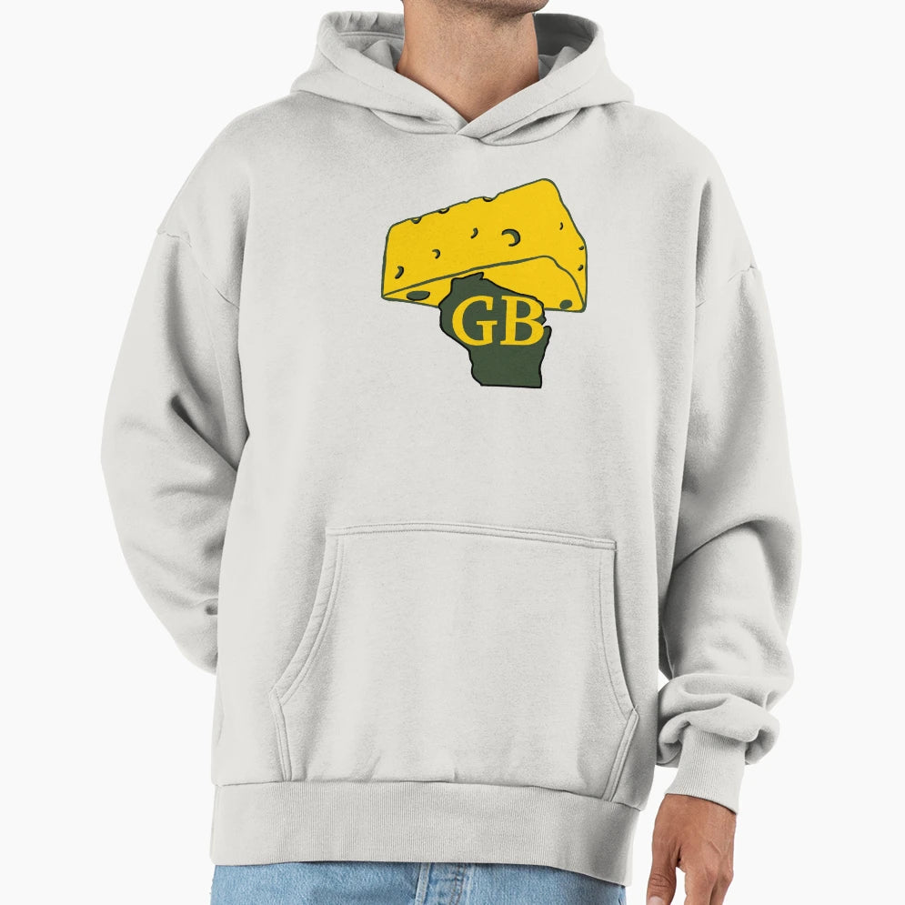 Green Bay Cheese Hoodie - Unique Graphic for Adults - T-Shirt, Sweatshirt, Hoodie