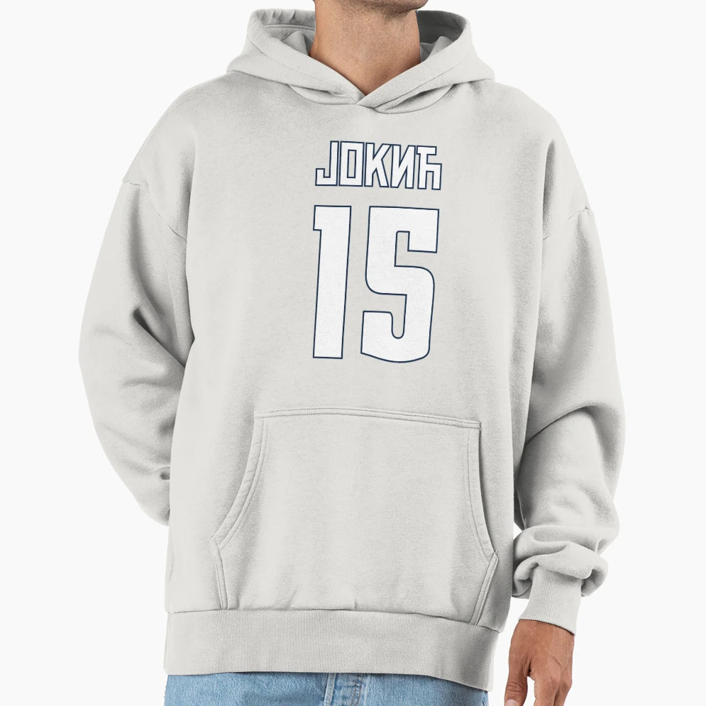 Nikola Jokic Denver 15 Serbian Hoodie - Custom Art Print Men Women - T-Shirt, Sweatshirt, Hoodie