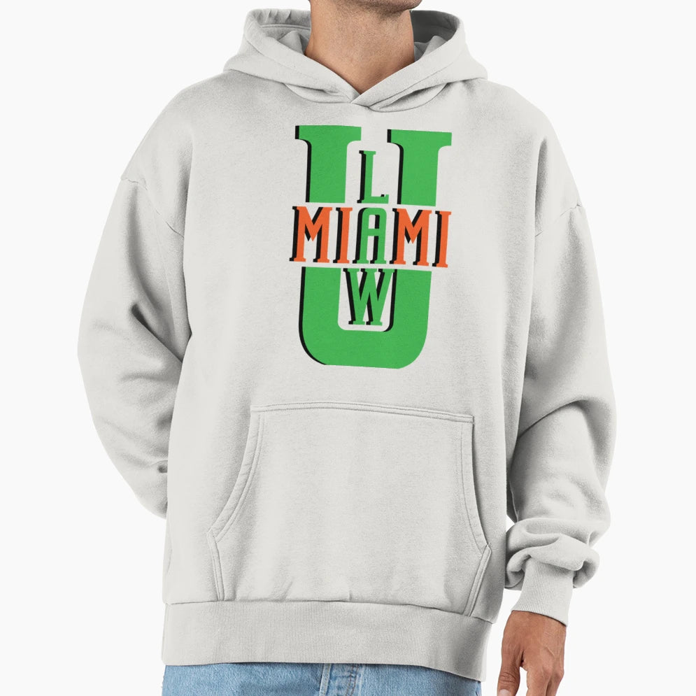 University Miami Law Hoodie - Casual Everyday Wear Men Women - T-Shirt, Sweatshirt, Hoodie