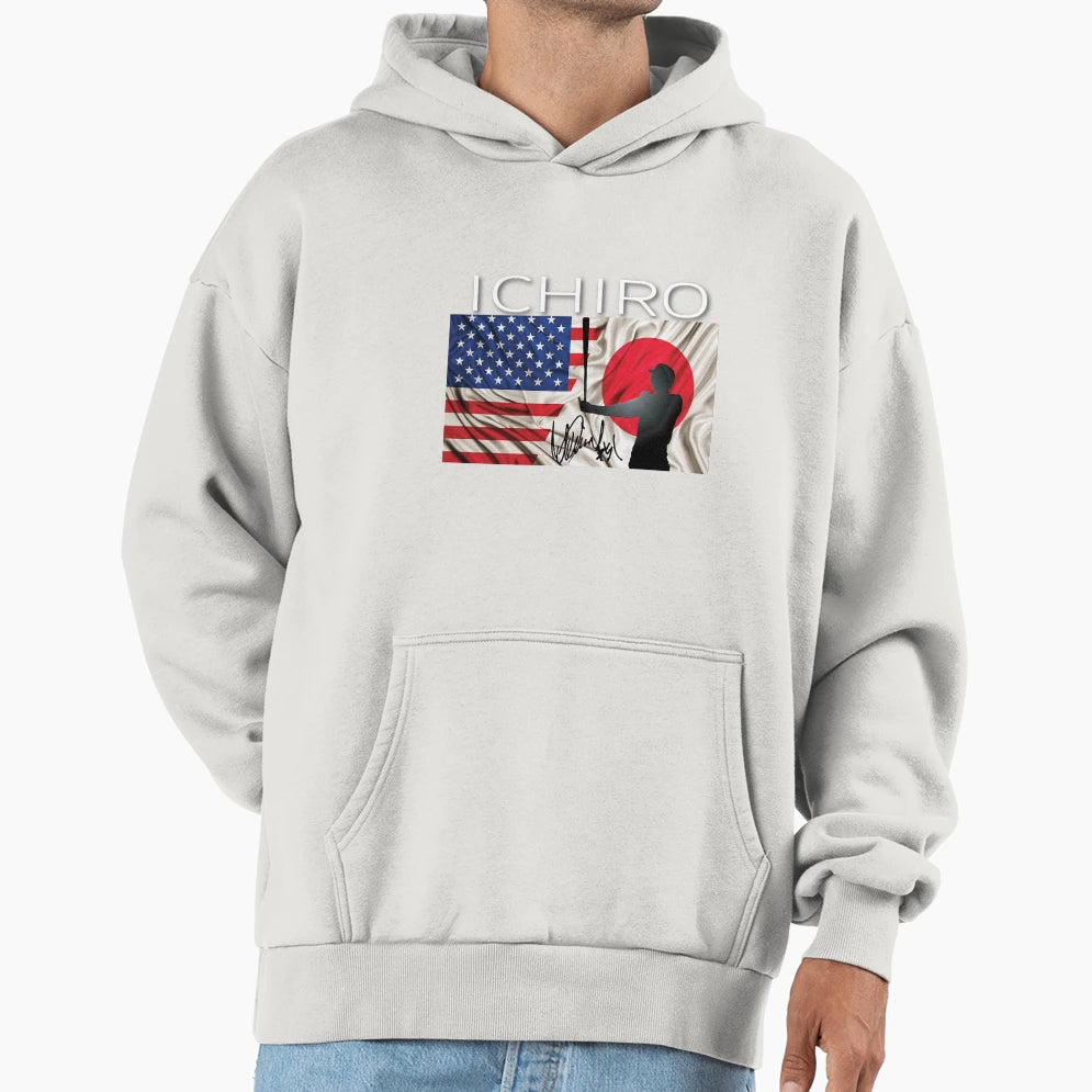 Ichiro Hoodie - Fun Novelty Design for Adults - T-Shirt, Sweatshirt, Hoodie