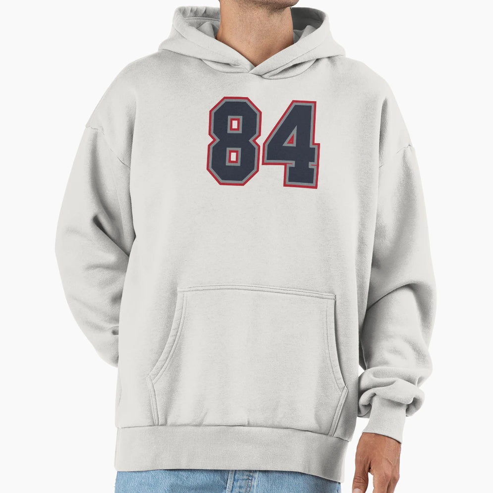 84 Navy Grey Red Sports Number Eighty Four Hoodie - Graphic Print Men Women - T-Shirt, Sweatshirt, Hoodie