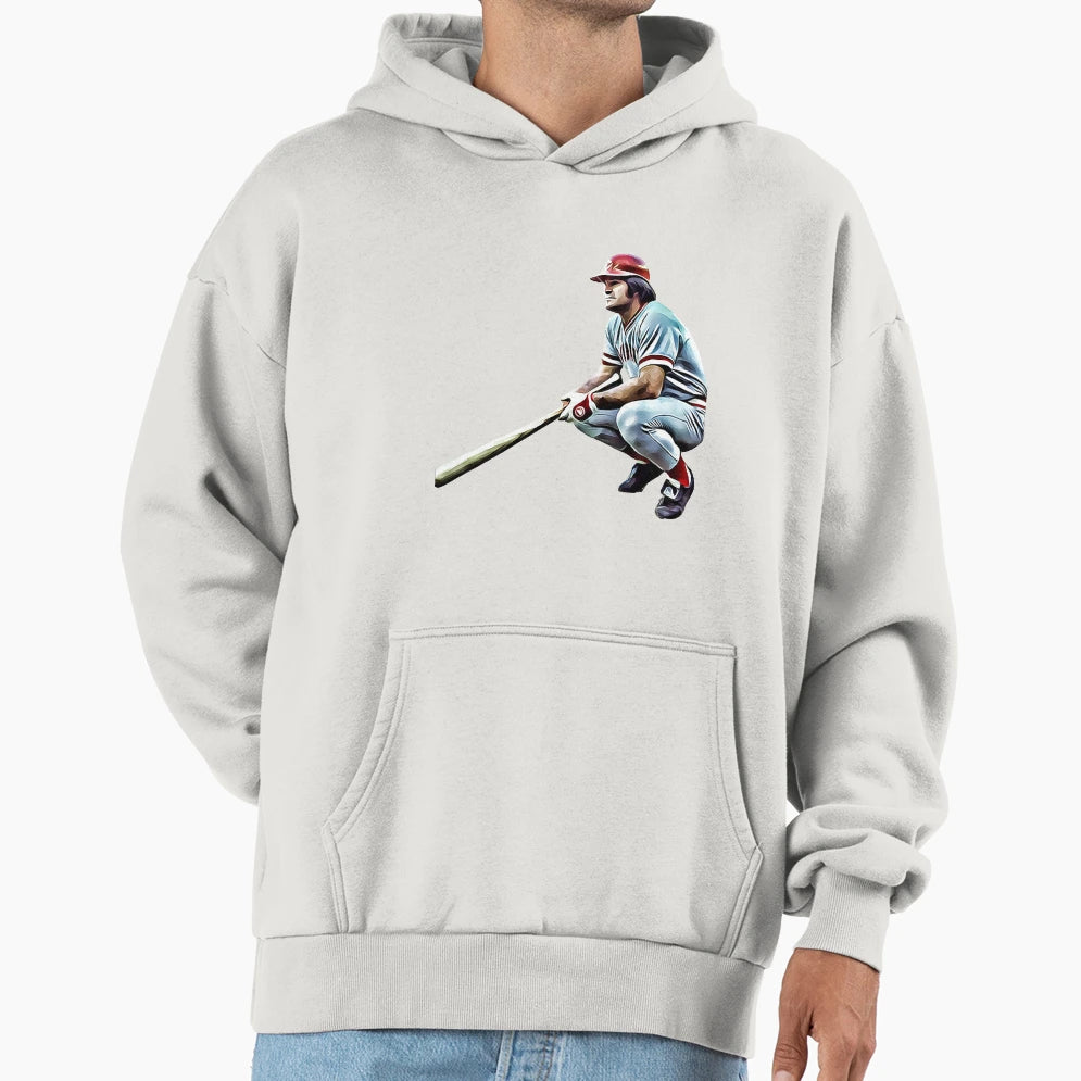 Pete Rose Hit King Hoodie - Custom Art Print for Adults - T-Shirt, Sweatshirt, Hoodie