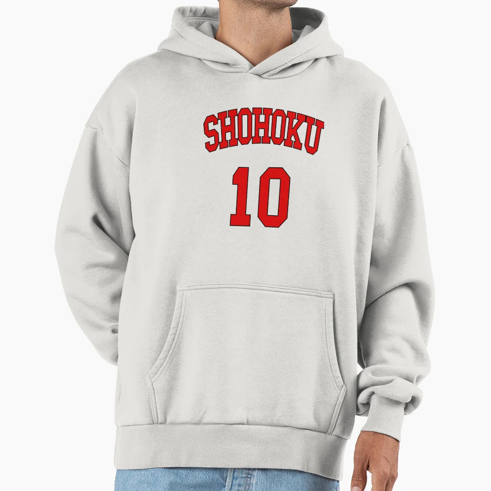 Shohoku White Hoodie - Casual Everyday Wear Men Women - T-Shirt, Sweatshirt, Hoodie