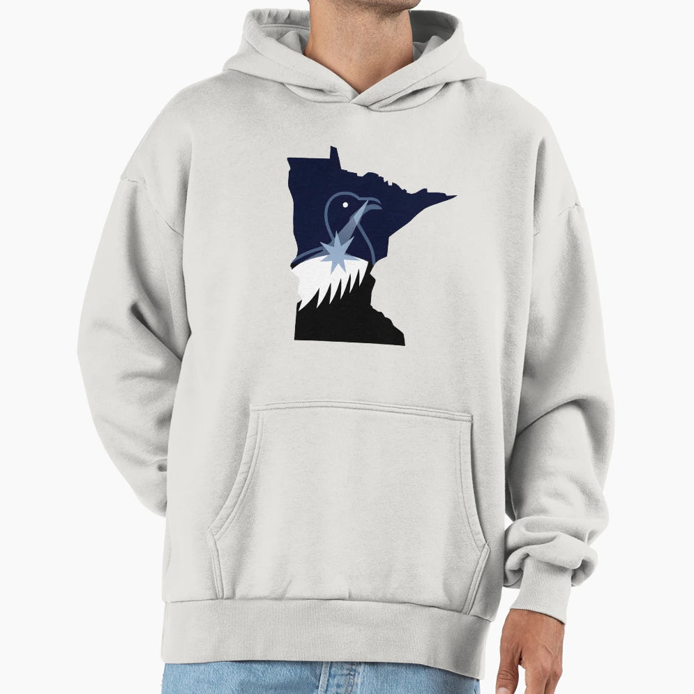 Minnesota Rebel North Star Rebel Hoodie - Casual Everyday Wear Unisex - T-Shirt, Sweatshirt, Hoodie