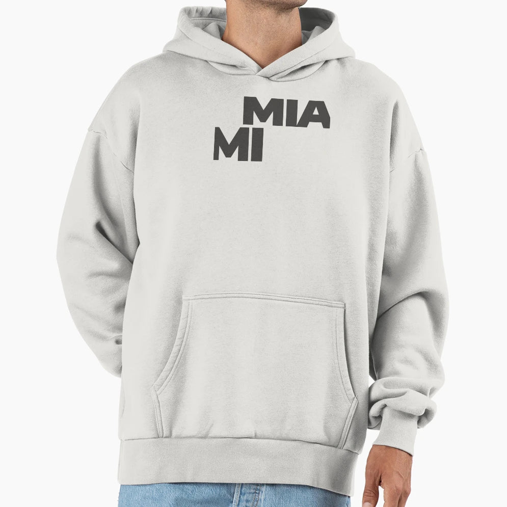 Miami Cut Hoodie - Minimalist Print Unisex - T-Shirt, Sweatshirt, Hoodie