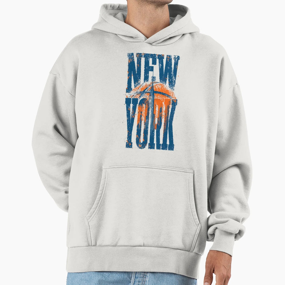New York Grunge Basketball Hoodie - Minimalist Print Men Women - T-Shirt, Sweatshirt, Hoodie