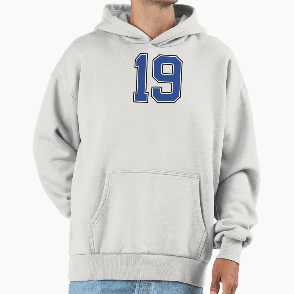 Number 19 Lucky Sports Jersey Nineteen Hoodie - Graphic Print for Adults - T-Shirt, Sweatshirt, Hoodie