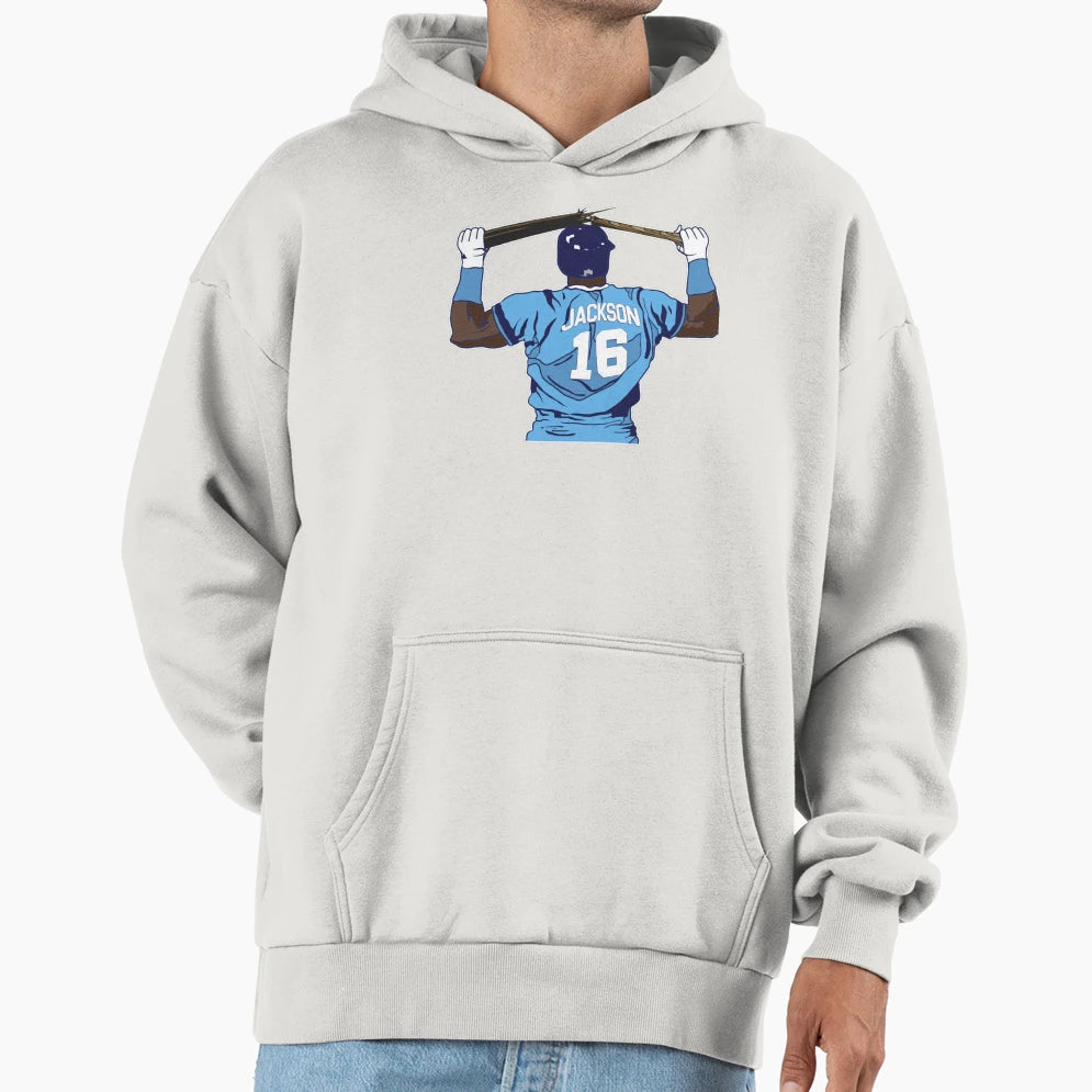 Bo Jackson Bat Break Hoodie - Novelty Apparel Unisex - T-Shirt, Sweatshirt, Hoodie